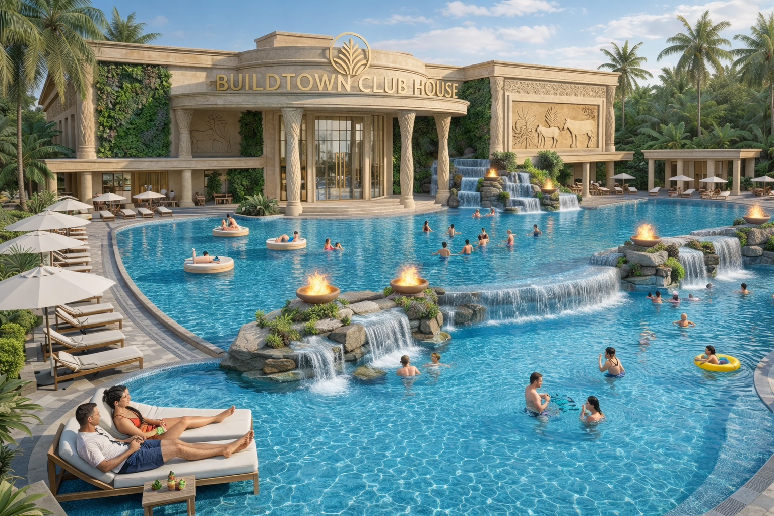 Resort-Style Swimming Pool